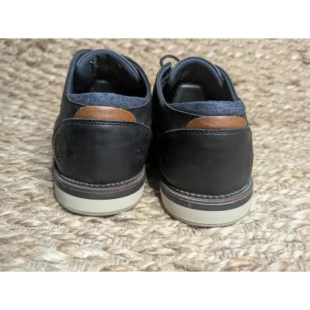 Men’s Bull Boxer B-52 Black Leather Oxford, Size 9.5, Dress Shoes